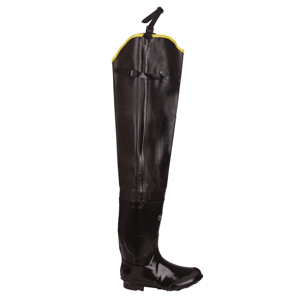 Cotton Lined Rubber Hip Boots