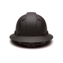 Matte White Graphite Pyramex Ridgeline Cap Style Hard Hat 4-Point Ratchet Suspension