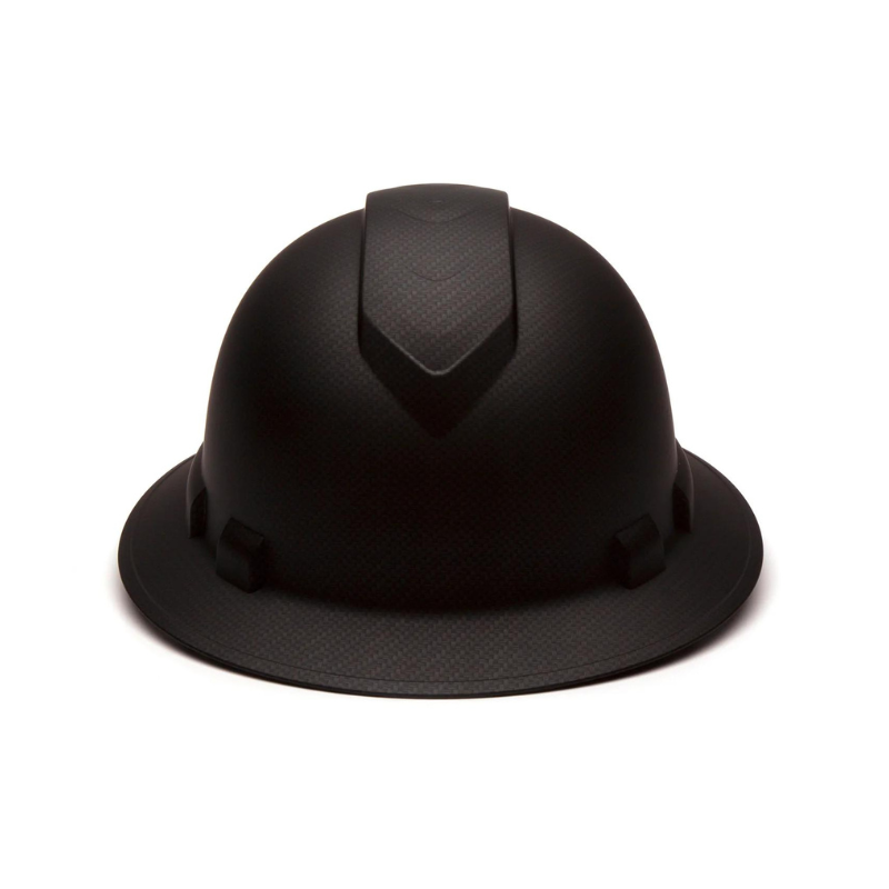 Matte White Graphite Pyramex Ridgeline Cap Style Hard Hat 4-Point Ratchet Suspension