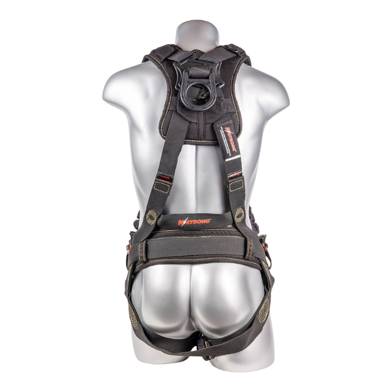 Element Arc Flash Rated 5-Point Full Body Harness, Dorsal D-ring, Front D-Ring, 2 Side D-rings, Waist Pad w/ Removable Tool Belt, Removable Back/Shoulder Pad, Mating Buckle Legs and Chest (ANSI)