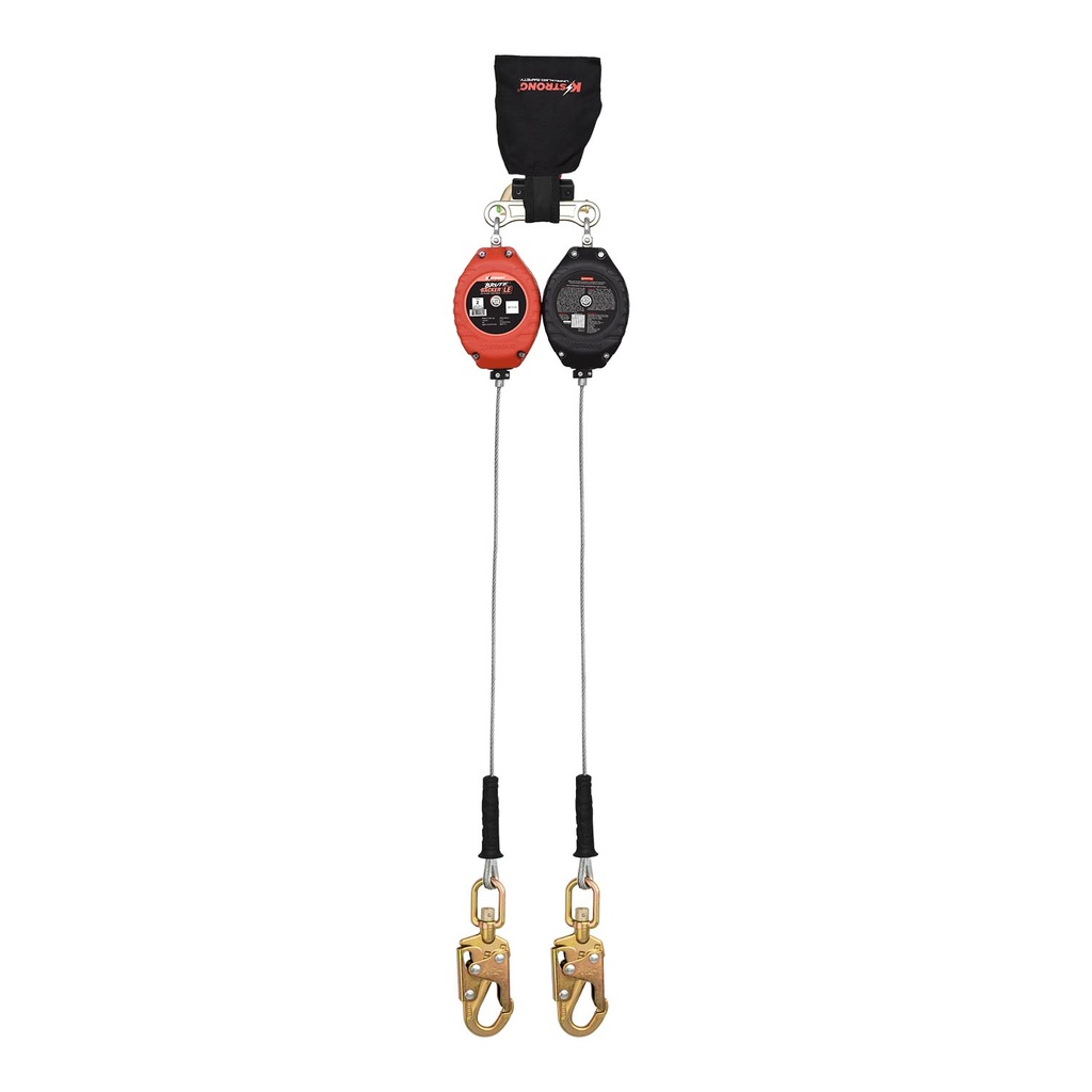 LE 8.5 ft. Cable SRL-LE with snap hook at connector end and shock pack with Twin SRL connector at top (ANSI)
