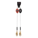 LE 8.5 ft. Cable SRL-LE with snap hook at connector end and shock pack with Twin SRL connector at top (ANSI)