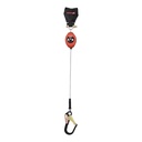 LE 8.5 ft. Cable SRL-LE with Aluminum swivel rebar hook at connector end and shock pack with Twin SRL connector at top (ANSI)
