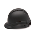 Vented Matte Black Graphite Pyramex Ridgeline Cap Style Hard Hat 4-Point Ratchet Suspension