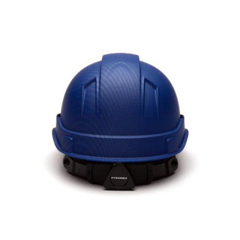 Shiny White Graphite Pyramex Ridgeline Cap Style Hard Hat 4-Point Ratchet Suspension