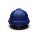 Shiny White Graphite Pyramex Ridgeline Cap Style Hard Hat 4-Point Ratchet Suspension