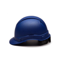 Shiny White Graphite Pyramex Ridgeline Cap Style Hard Hat 4-Point Ratchet Suspension