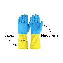 Neoprene Coated Chemical Resistant Latex Gloves