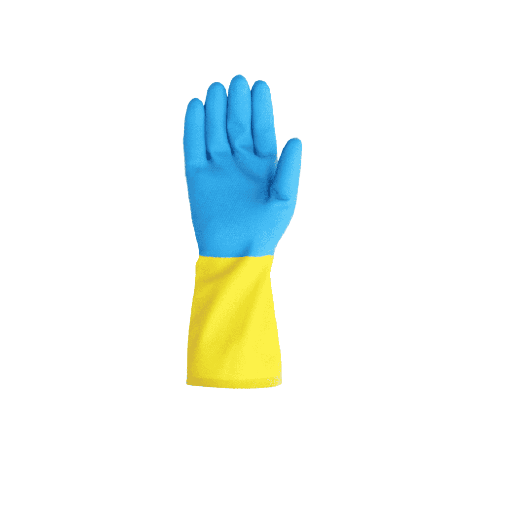 Neoprene Coated Chemical Resistant Latex Gloves
