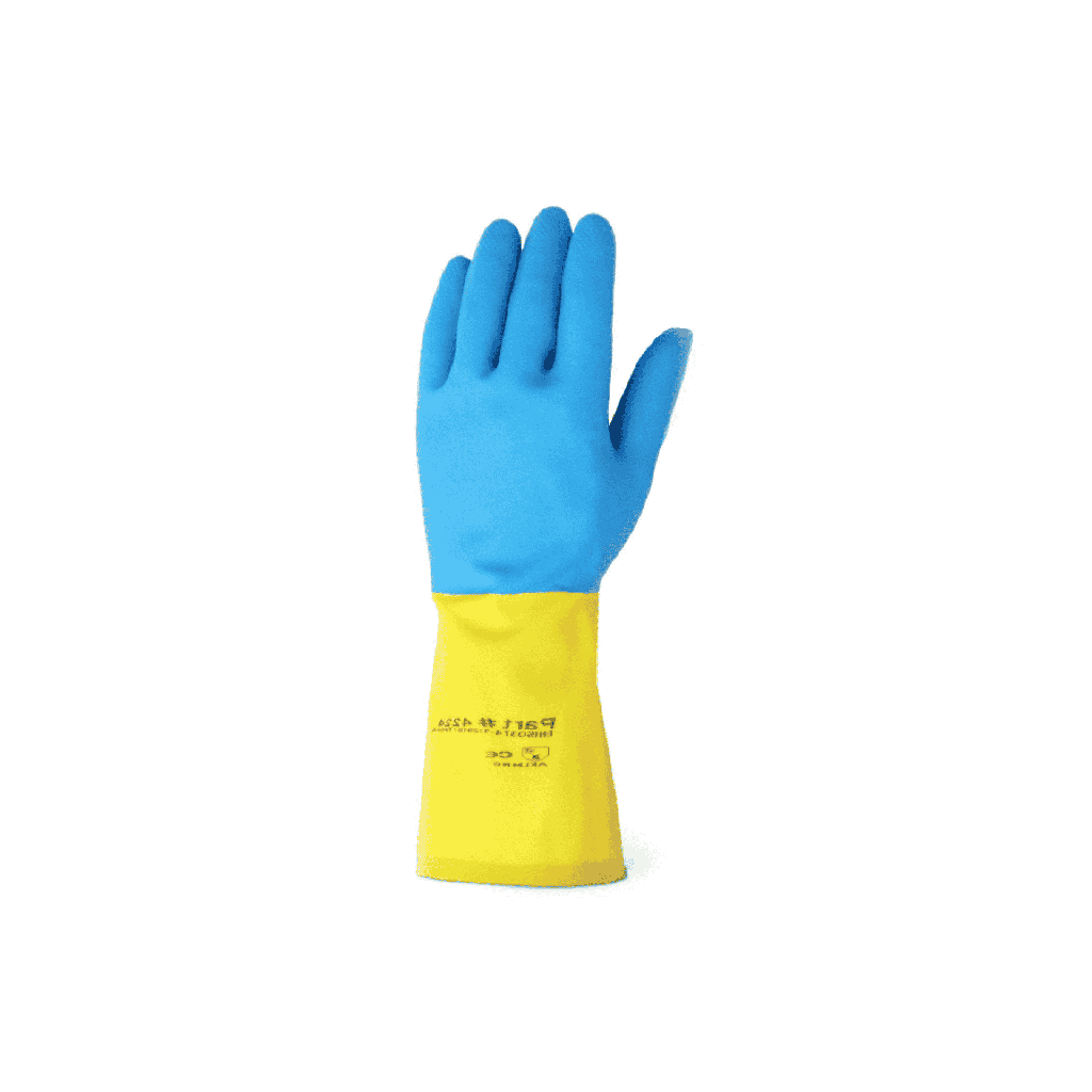 Neoprene Coated Chemical Resistant Latex Gloves