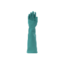 Nitrile Rubber Gloves – 22 Mil Green Unsupported, 18" Length with Pebble Grip