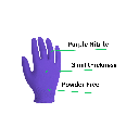 3 Mil Purple Nitrile Disposable