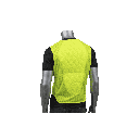 10 Pockets Lime Safety Vest with Zipper Closure