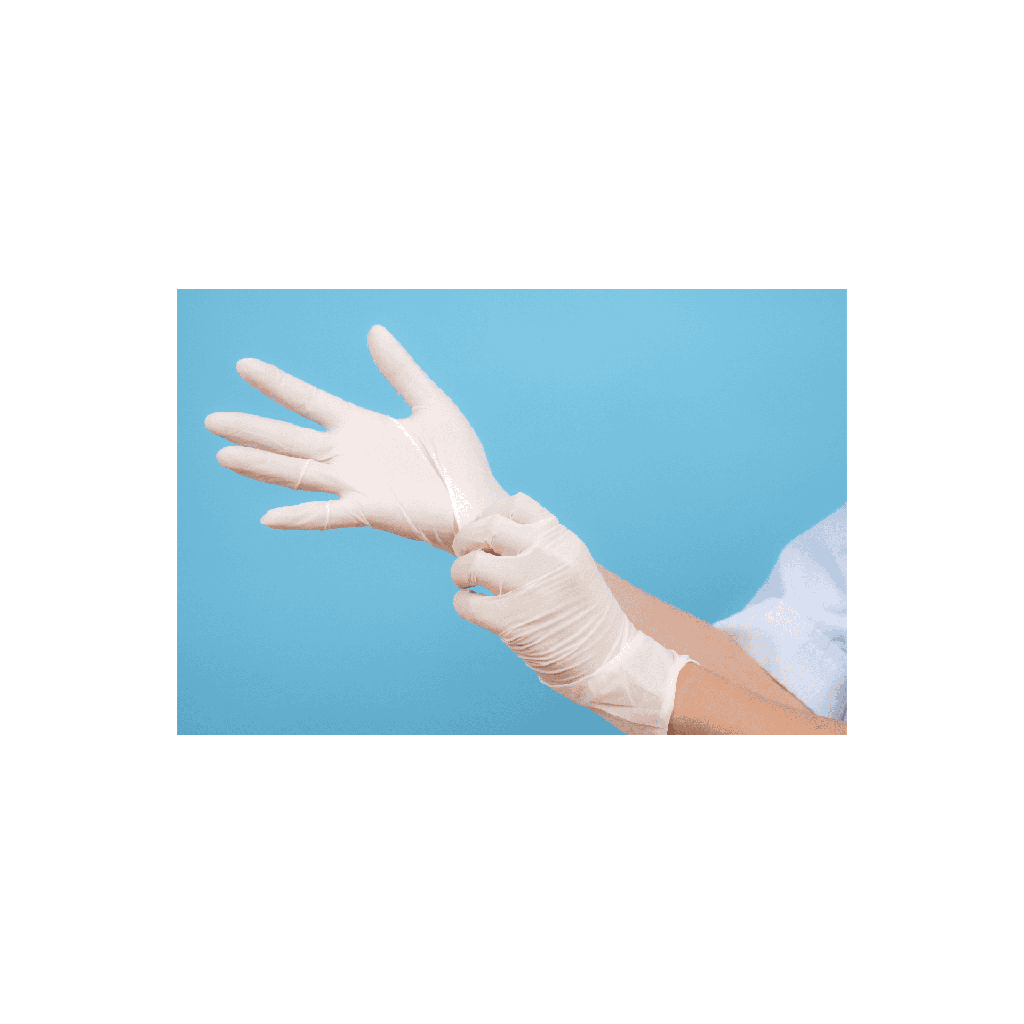 Latex Disposable Exam Gloves - Case Quantity (10  Boxes)