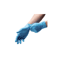 6 Mil Blue Nitrile Disposable, Extended 12" Cuff