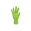 8 Mil Diamond Grip Green Disposable