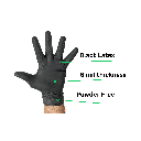 6 Mil Black Latex Exam Powder-Free Gloves