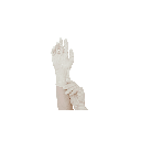 6 Mil White Latex Polymer Exam Powder-Free Gloves