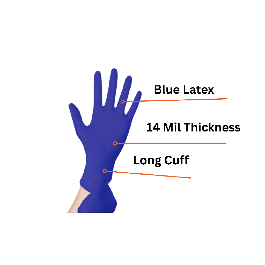 3 Mil Skintx Cool Blue Nitrile PF Exam Gloves (200 Count)
