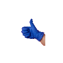 3 Mil Skintx Cool Blue Nitrile PF Exam Gloves (200 Count)