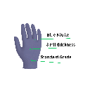 3 Mil Blue Nitrile Gloves - Exam Grade And Chemo Rated