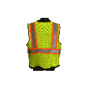Hi Vis Green Surveyor Vest with Mesh Back