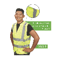 Class 2 Hi-Vis Yellow Breakaway Vest (5 Point Velcro)