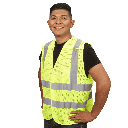 Class 2 Hi-Vis Yellow Breakaway Vest (5 Point Velcro)
