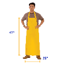 PVC/Polyester Yellow Apron