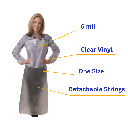 Vinyl Apron, 6 Mil, Clear