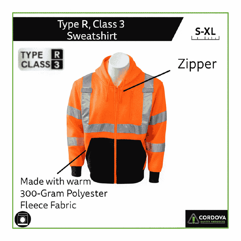 Hi-Viz Orange Class 3 Sweatshirt