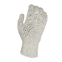 String Knit Gloves – Medium Weight Natural White Cotton/Polyester for Flexible Protection