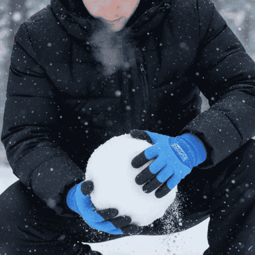 Single Pair - Frost Buster Thermal Winter Latex Coated Gloves