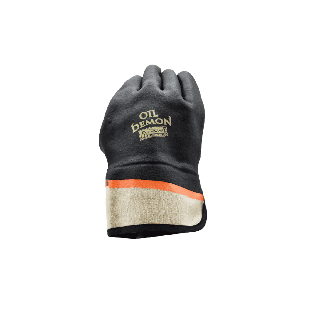Oil Demon™ Black PVC Gloves