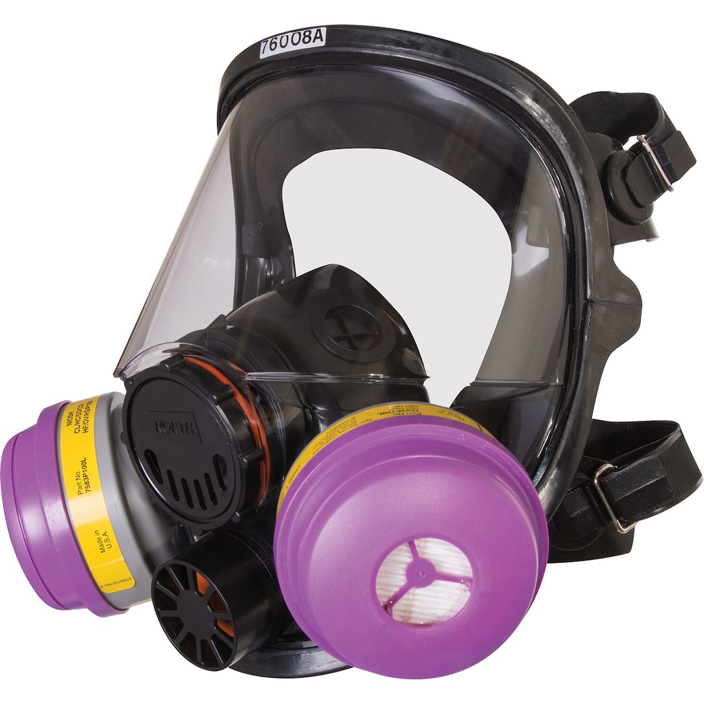 Honeywell North 7600 Series Niosh Approved Full Facepiece Dual Cartridge Silicone Respirator 760008A (copy)