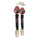 6 ft. Arc Flash Rated SRL with Steel Snap Hooks (ANSI) – Dual dorsal connector included