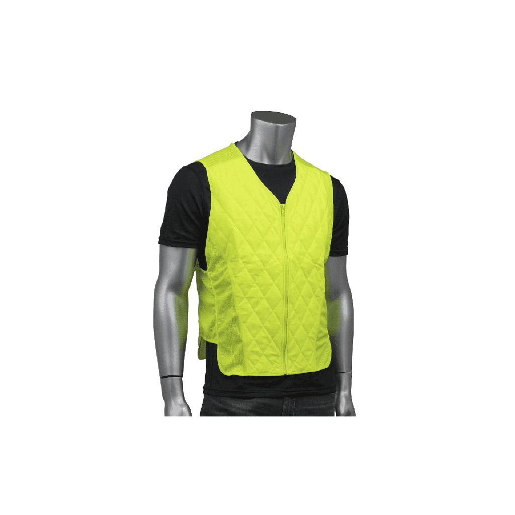 Evaporative Cooling Vest Contoured with Zipper