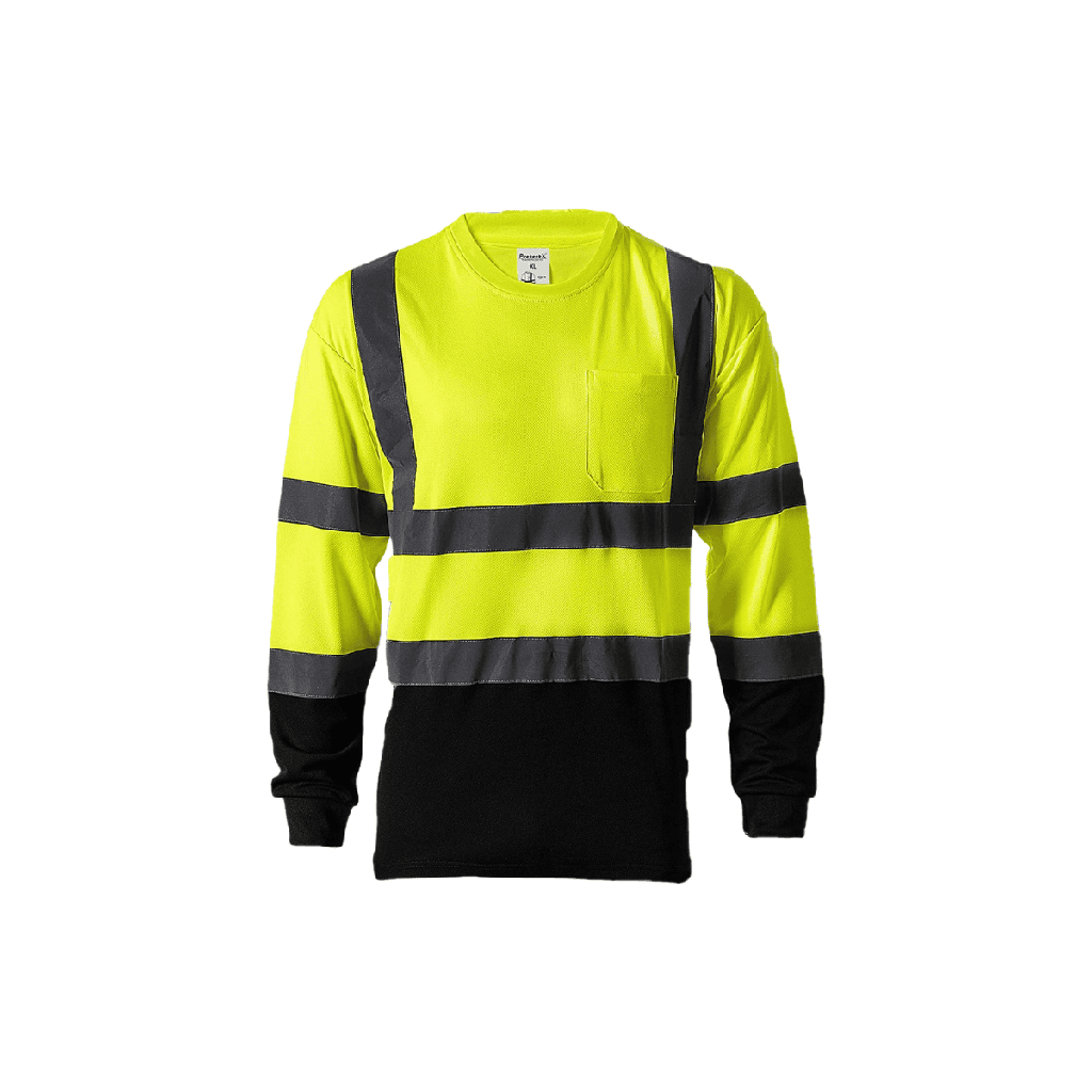 Hi Vis Long Sleeve – Breathable Safety Shirt with Reflective Stripes