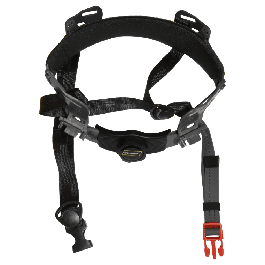 Ironwear Chin Strap Replacement for Helmet - 4-Point Ratchet Suspension