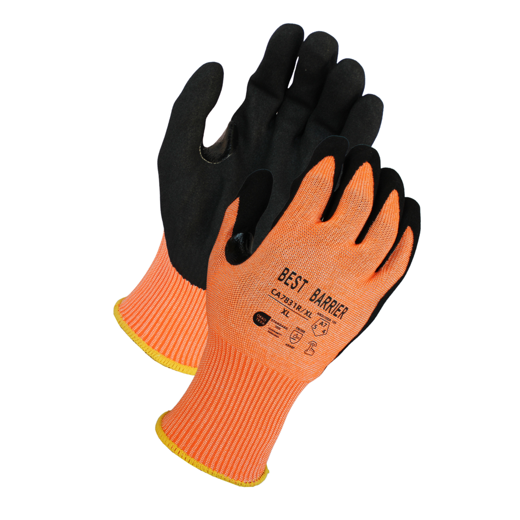 A7 Cut Resistant Gloves 13 Gauge Hi-Viz, 12 Pairs