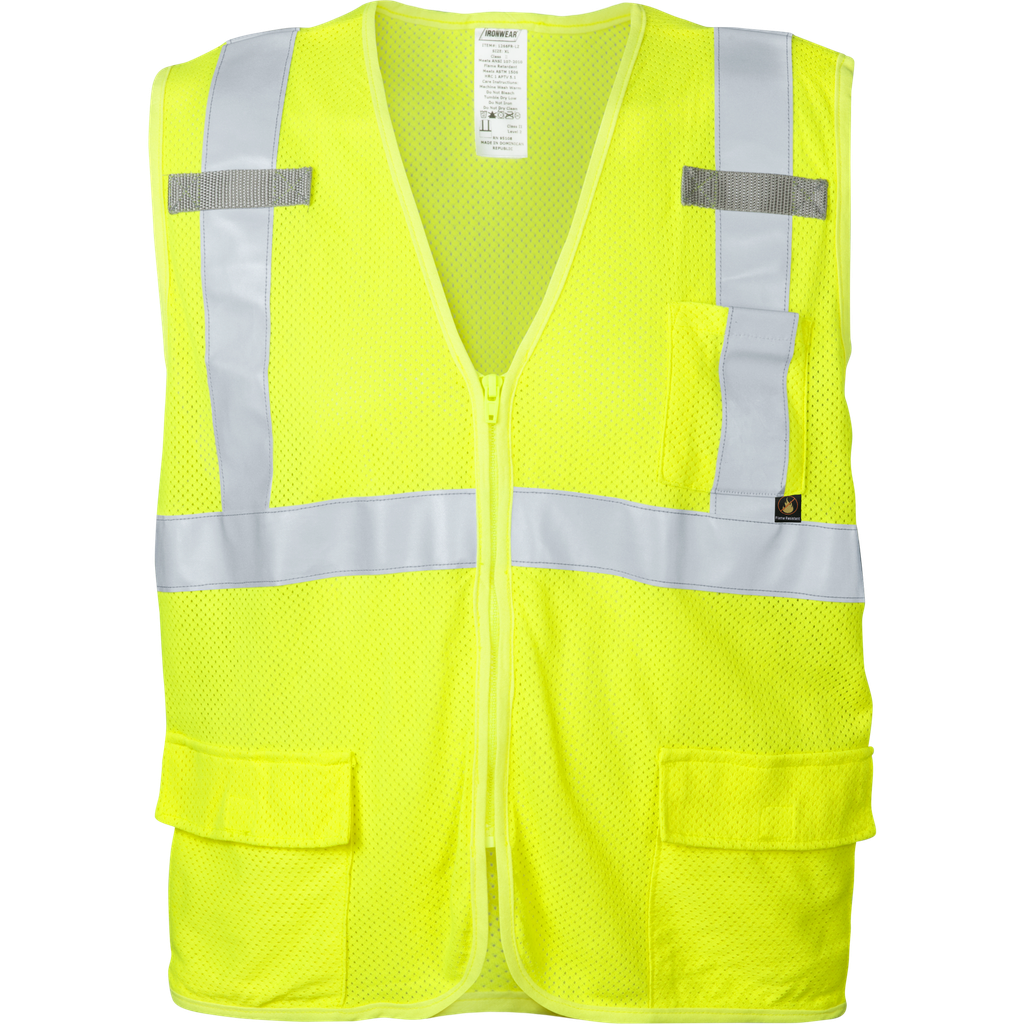 FR and Arc Flash Rated Mesh Class 2 Safety Vest