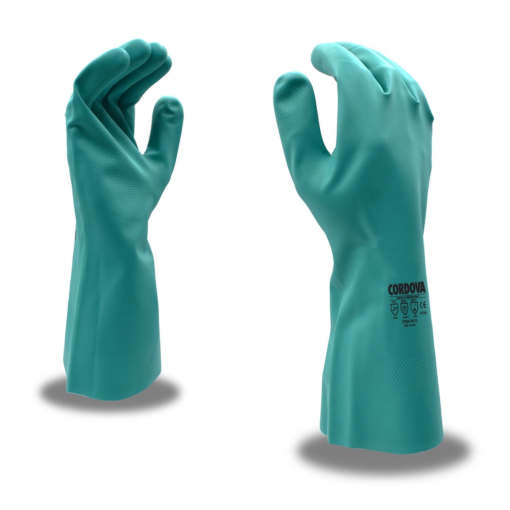 Nitrile Chemical Resistant Gloves – 11 Mil Unlined