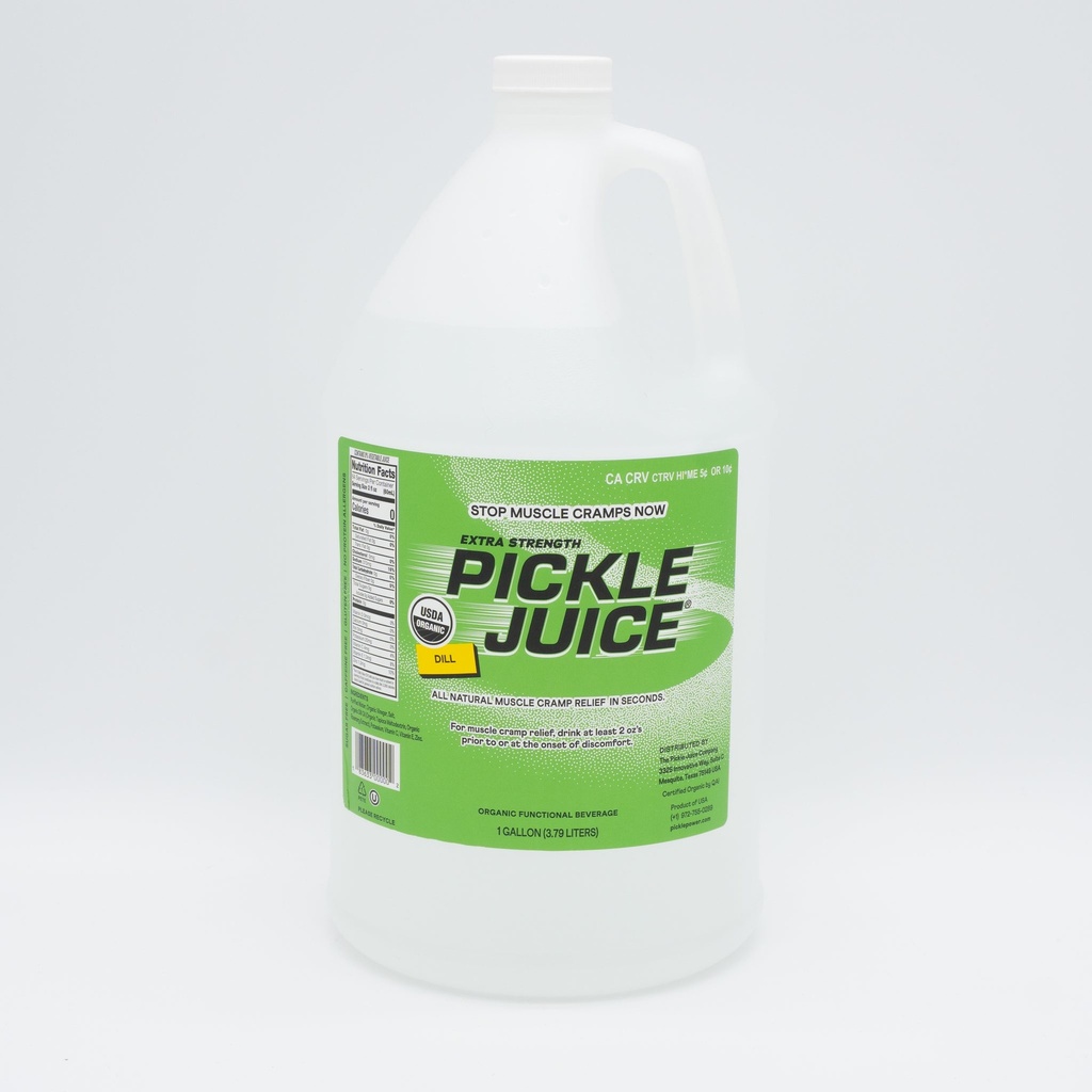 Bulk Pickle Juice Extra Strength Dill 1 Gallon 4 Pack Organic
