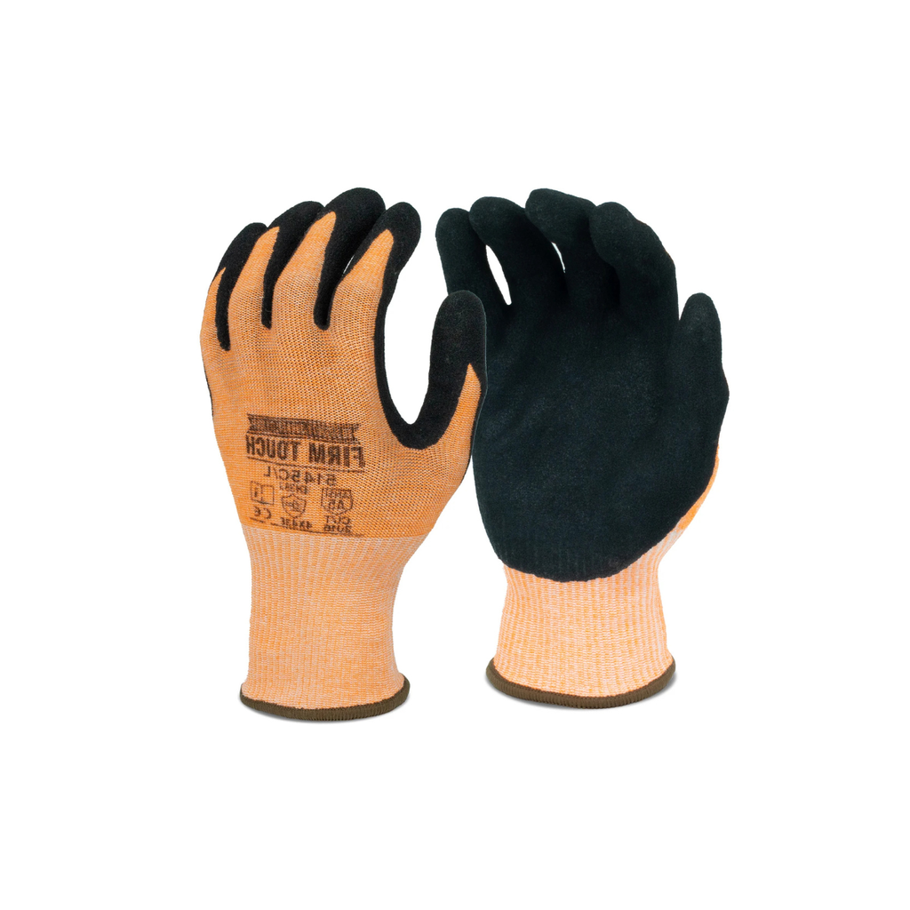 12 Pairs - ANSI Level 5 Cut Sandy Nitrile Coated