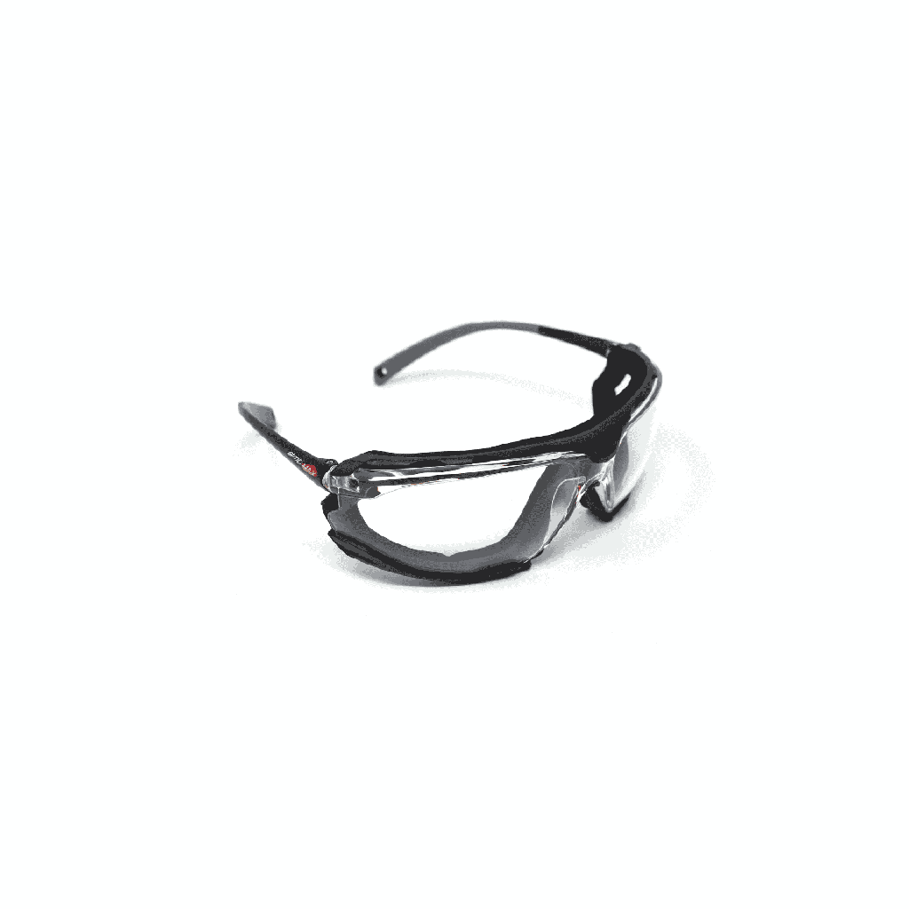Clear Lens Safety Glasses with Foam Guards (Anti-Fog Option)