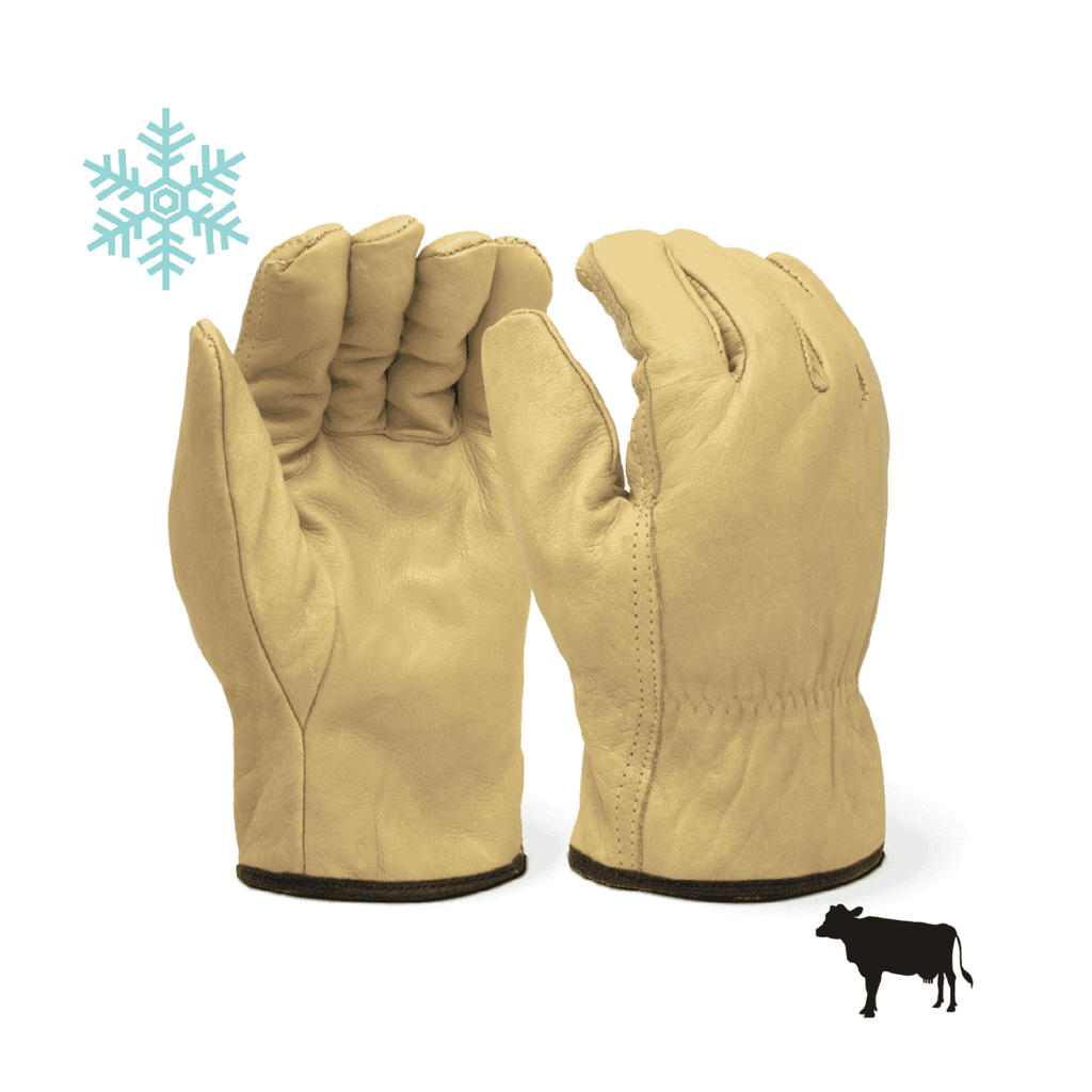 Single Pair - Sherpa Insulated Cowhide Leather Glove