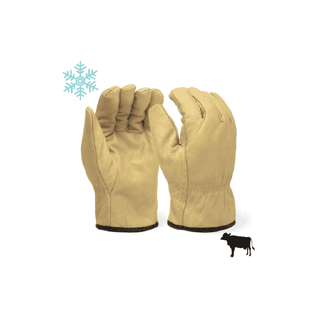 Single Pair - Sherpa Insulated Cowhide Leather Glove