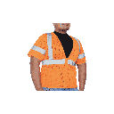 Class 3 Hi Vis Orange Vest With Sleeves (Multi-Pockets)