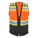 Type R Class 2 Hi Vis Orange Vest - Black Bottom