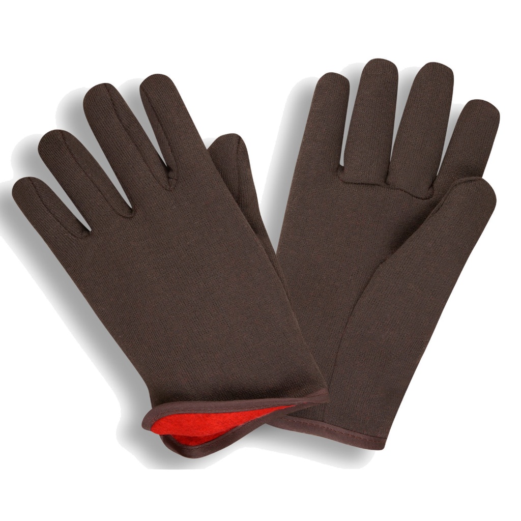 12 Pairs - Heavyweight Fleece Lined Jersey Gloves